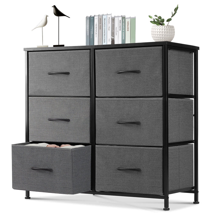 EDX 9 Drawer Dresser, Wide Chest of Drawers Nightstand Storage Tower S