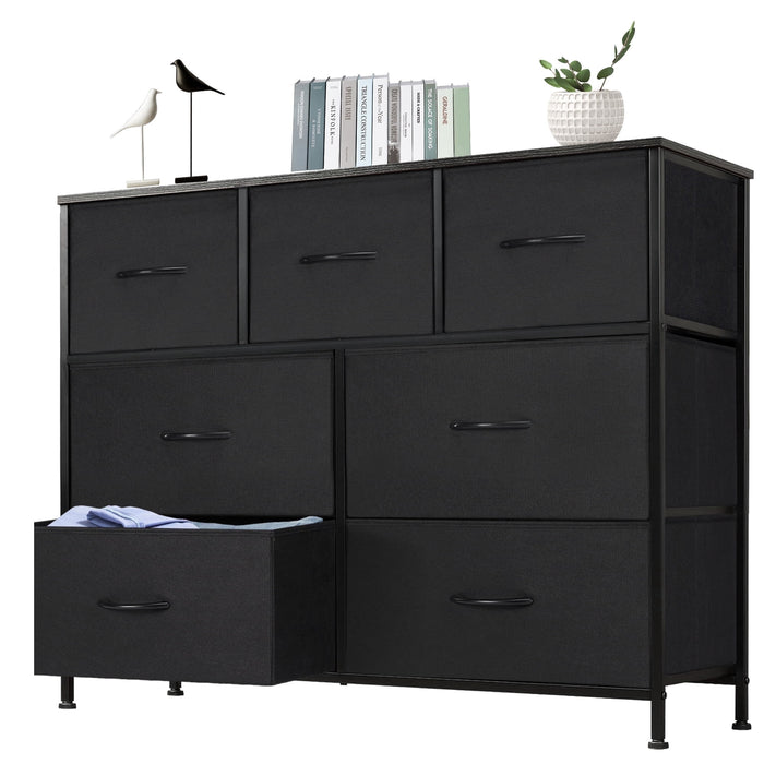 EDX 9 Drawer Dresser, Wide Chest of Drawers Nightstand Storage Tower S
