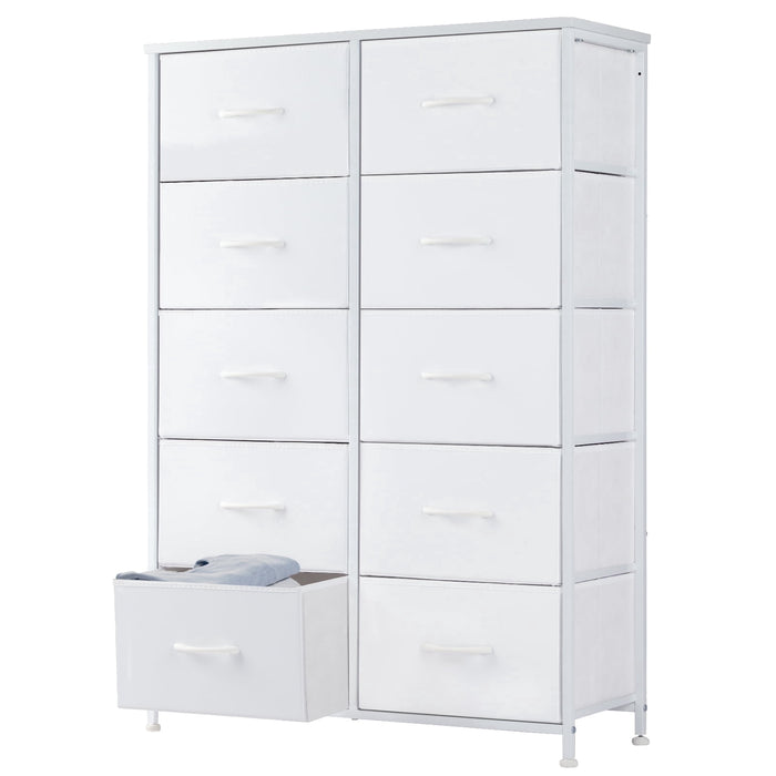 EDX 9 Drawer Dresser, Wide Chest of Drawers Nightstand Storage Tower S