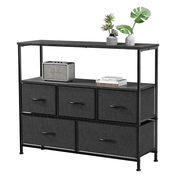 EDX 9 Drawer Dresser, Wide Chest of Drawers Nightstand Storage Tower S