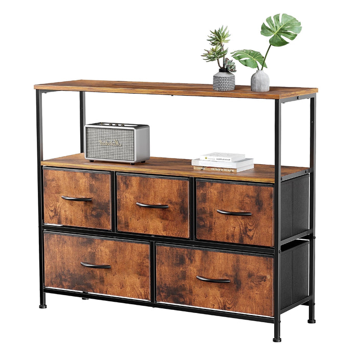 EDX 9 Drawer Dresser, Wide Chest of Drawers Nightstand Storage Tower S
