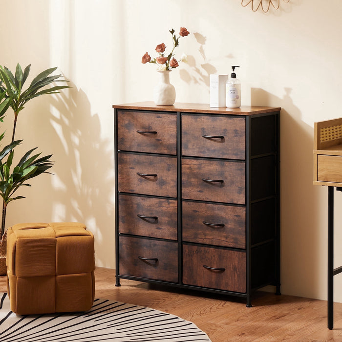 EDX 9 Drawer Dresser, Wide Chest of Drawers Nightstand Storage Tower S
