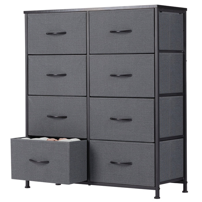 EDX 9 Drawer Dresser, Wide Chest of Drawers Nightstand Storage Tower S
