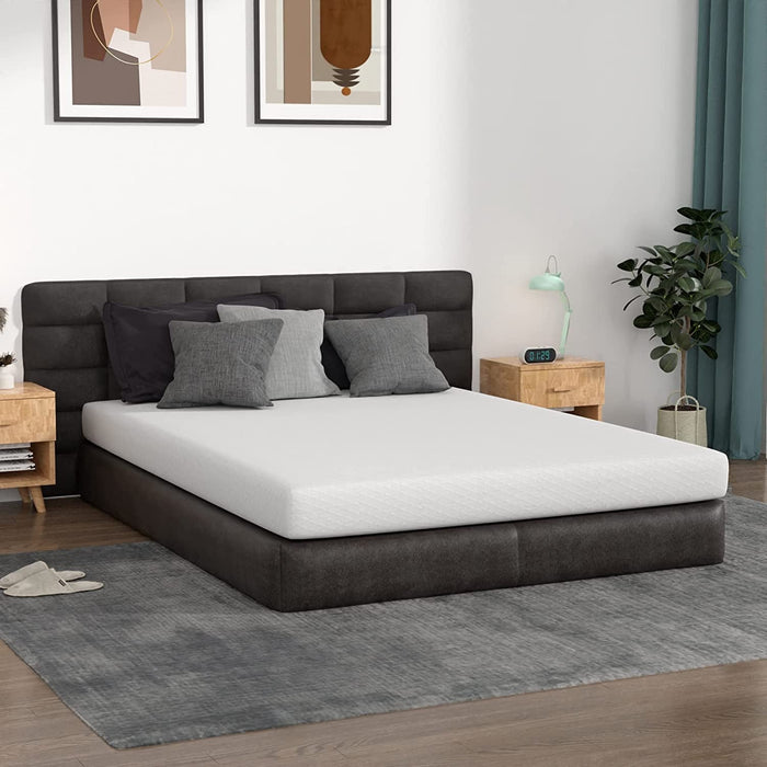 FDW Twin Mattress 6 inch Gel Memory Foam Mattress Queen Mattresses Med