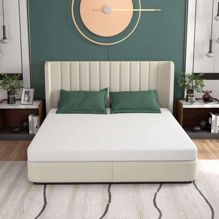 FDW Twin Mattress 6 inch Gel Memory Foam Mattress Queen Mattresses Med