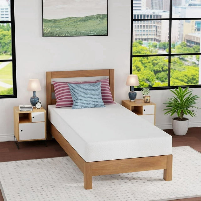 FDW Twin Mattress 6 inch Gel Memory Foam Mattress Queen Mattresses Med