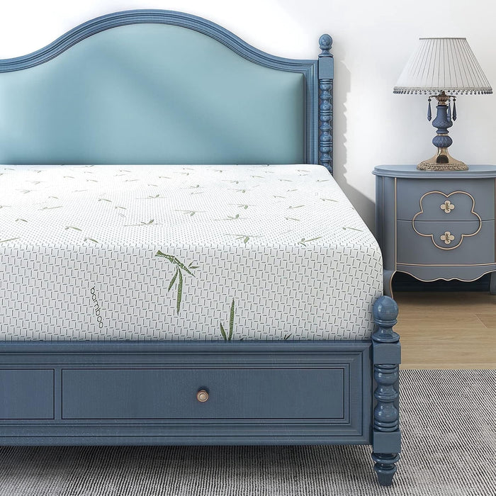 Twin Mattress, 6 inch Memory Foam Mattress Bed in a Box, with Green Te