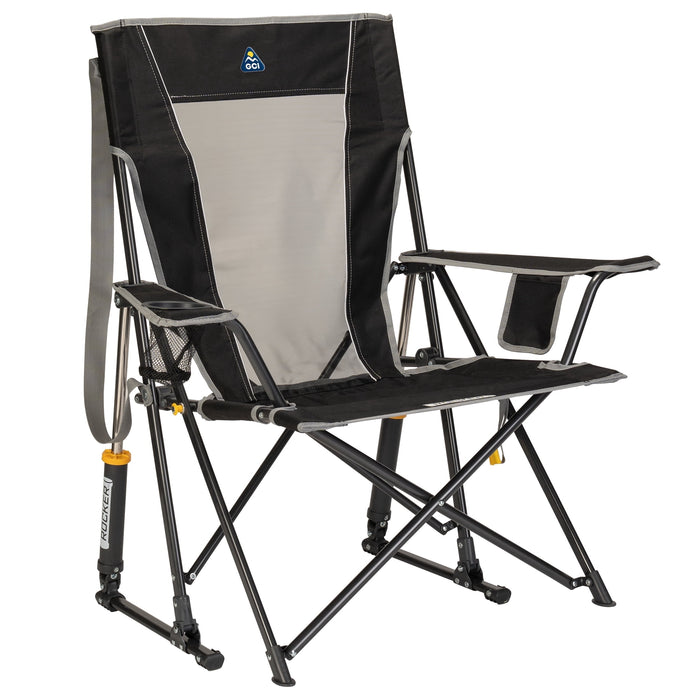 GCI Outdoor Comfort Pro Rocker Camping Chair with Mesh Backrest, Indig