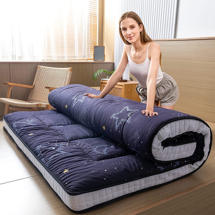 Futon Mattress, Padded Japanese Floor Mattress Quilted Bed Mattress To