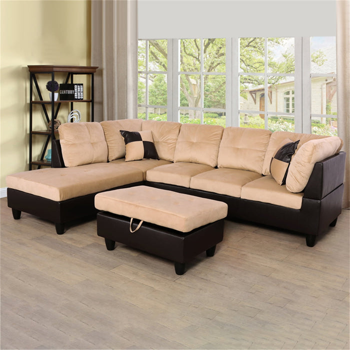 Hommoo Sectional Sofa Free Combination Sectional Couch, L Shaped Secti