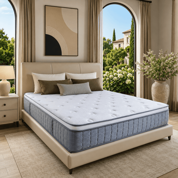 Kizreo 12 inch Hybrid Firm Twin Mattress - Cooling Gel Memory Foam in