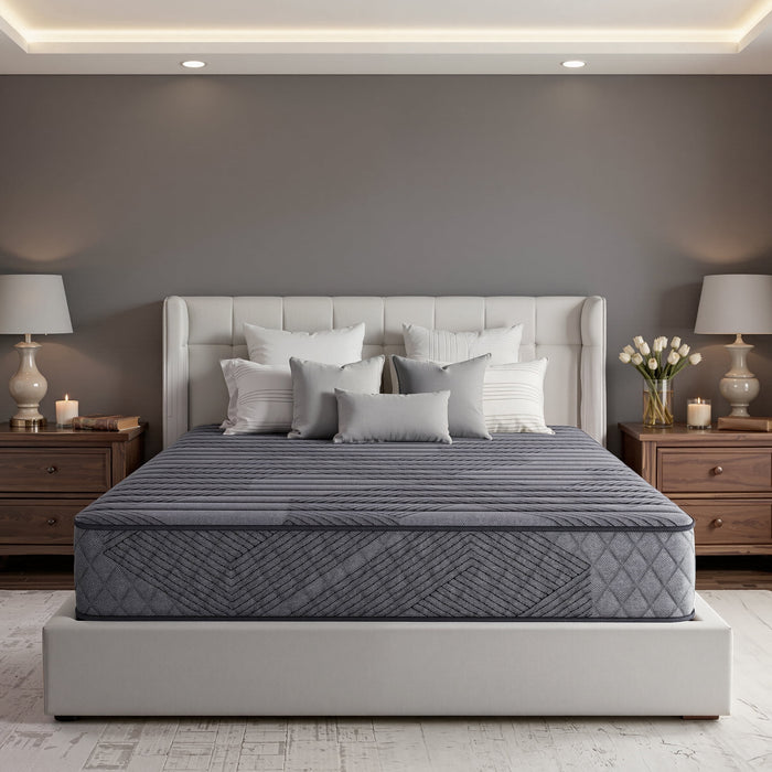 POSMOND Queen Mattress 10 inch Hybrid Mattress in a Box with Pocket Sp