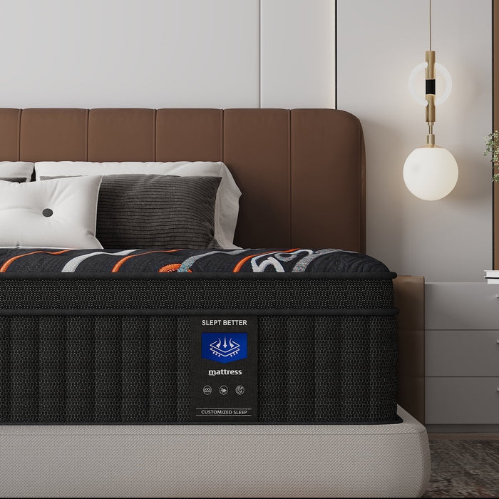 MRH Full 12 inch Euro Top Hybrid Mattress in a Box – Memory Foam & I