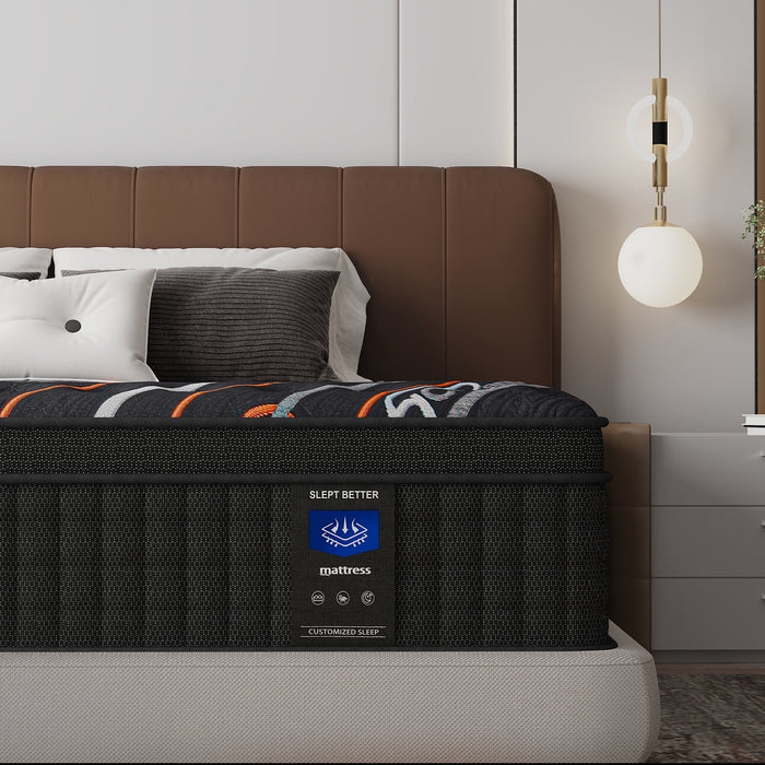 MRH Full 12 inch Euro Top Hybrid Mattress in a Box – Memory Foam & I