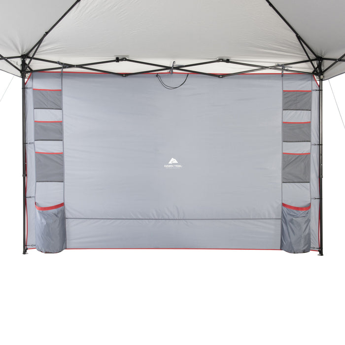 Ozark Trail Shade Wall, 10' x 6' with Organizer Pockets for Instant Ou
