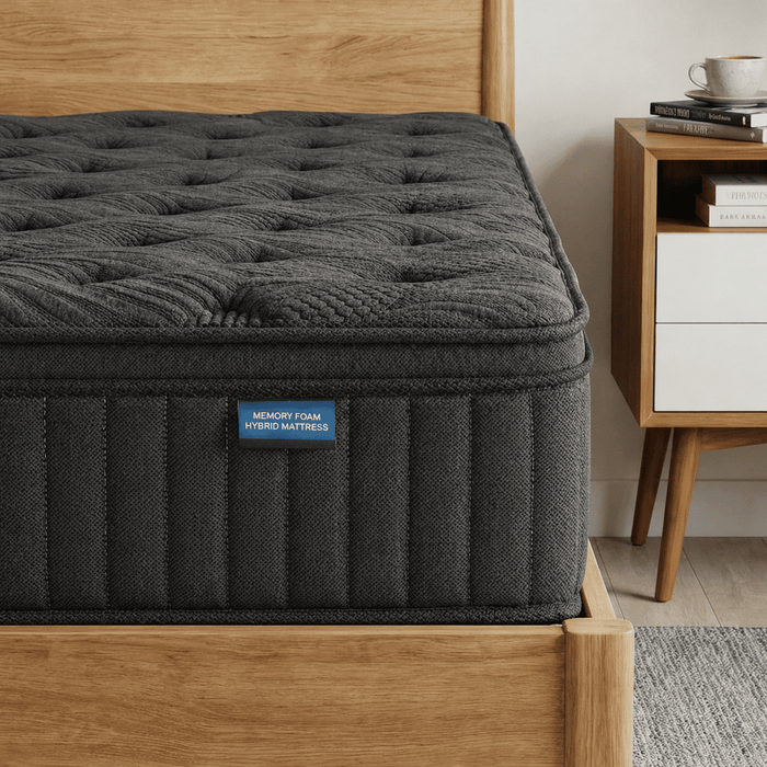 Trujae 12 inch Queen Mattress in a Box, Gel Memory Foam Hybrid Mattres