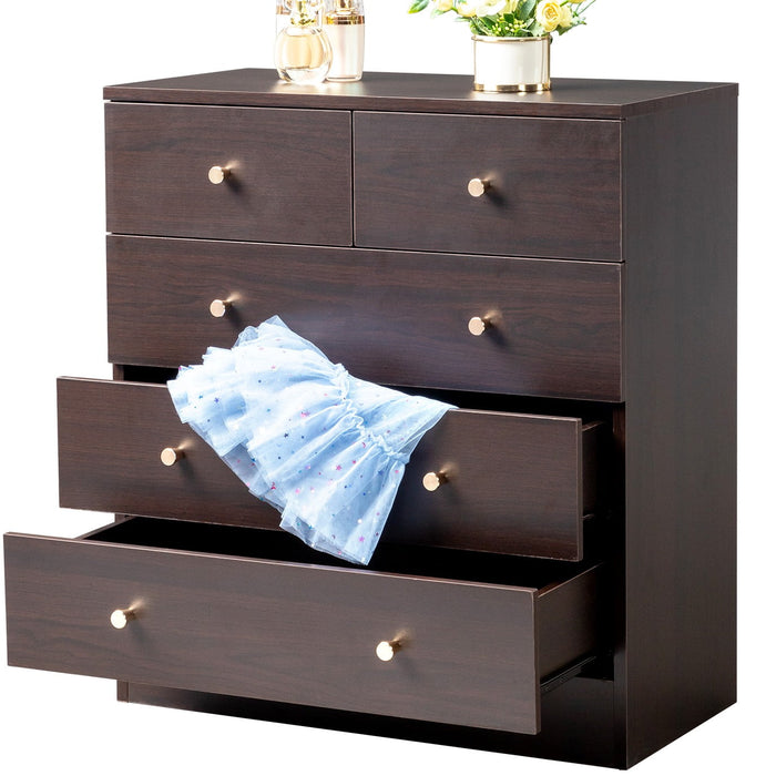 UBesGoo 7 Drawer Wood Dresser for Bedroom, Chest of Drawers, Storage O