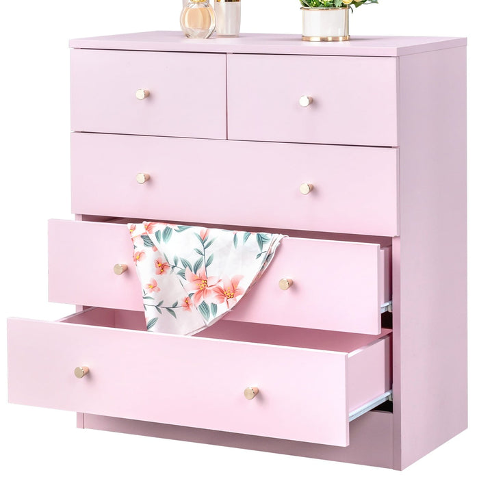UBesGoo 7 Drawer Wood Dresser for Bedroom, Chest of Drawers, Storage O
