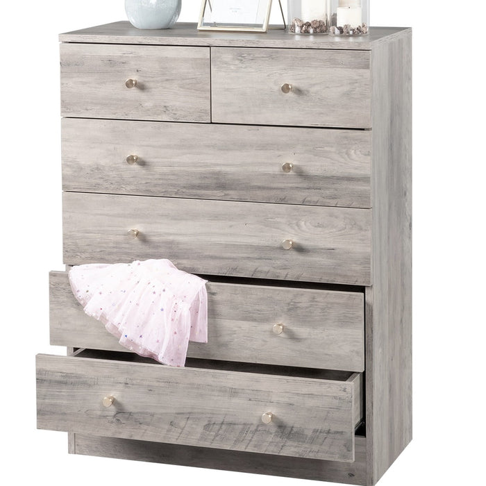 UBesGoo 7 Drawer Wood Dresser for Bedroom, Chest of Drawers, Storage O