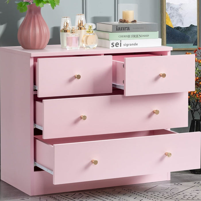 UBesGoo 7 Drawer Wood Dresser for Bedroom, Chest of Drawers, Storage O