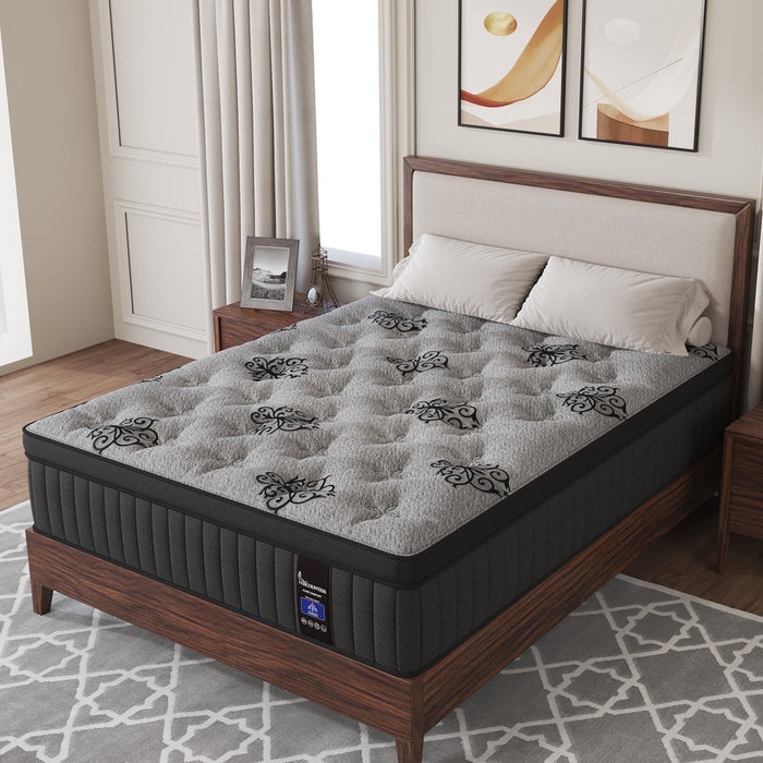 Viscountess King Mattress 10inch Hybrid Mattress in a Box with Gel Mem