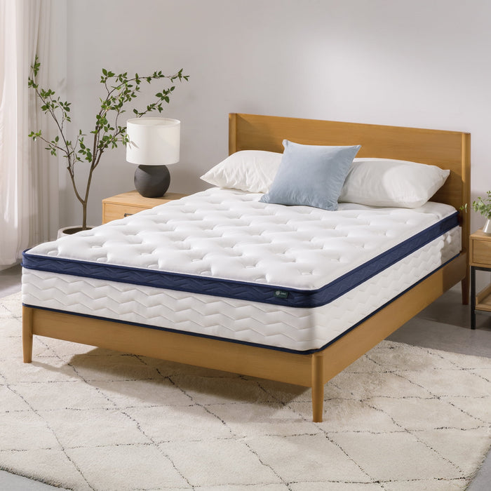 Zinus 10" Pocket Coil Euro Top Hybrid Mattress, Full