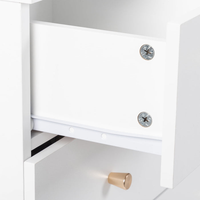 UBesGoo 7 Drawer Wood Dresser for Bedroom, Chest of Drawers, Storage O