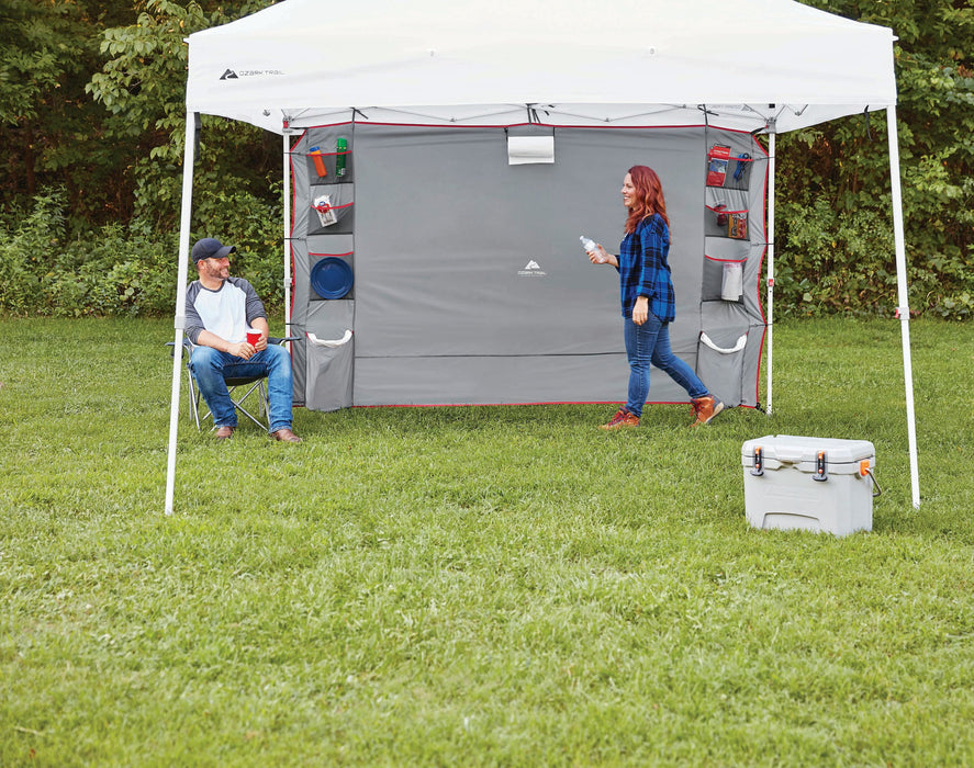 Ozark Trail Shade Wall, 10' x 6' with Organizer Pockets for Instant Ou