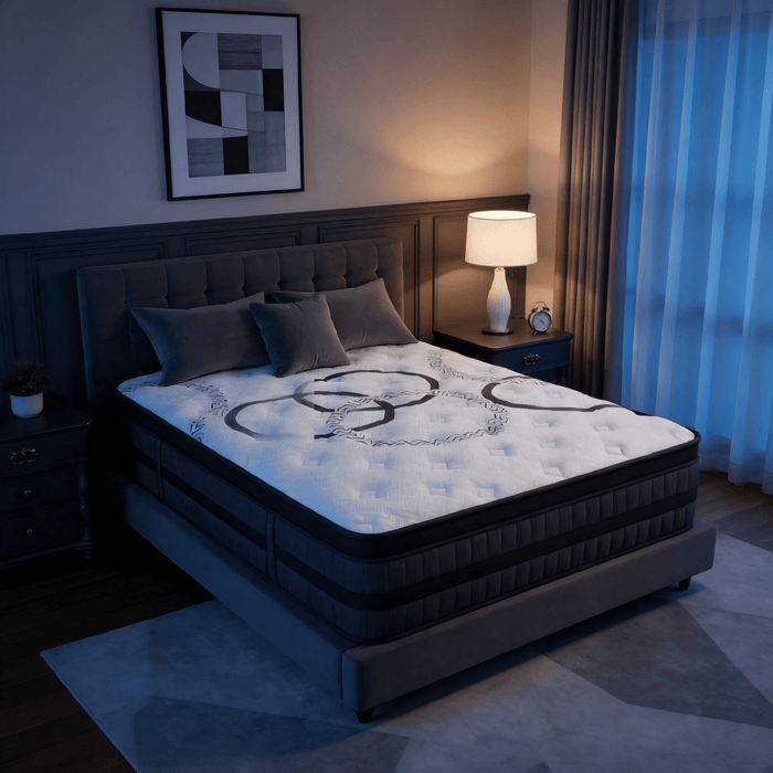 NightyNight Firm Queen Mattress 14 Inch Hybrid Mattress Queen Size Bed
