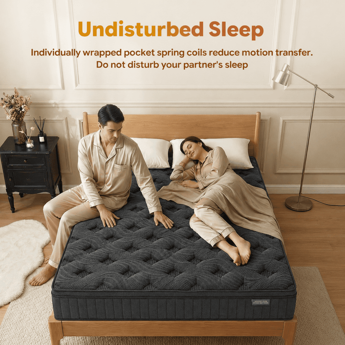 Trujae 12 inch Queen Mattress in a Box, Gel Memory Foam Hybrid Mattres