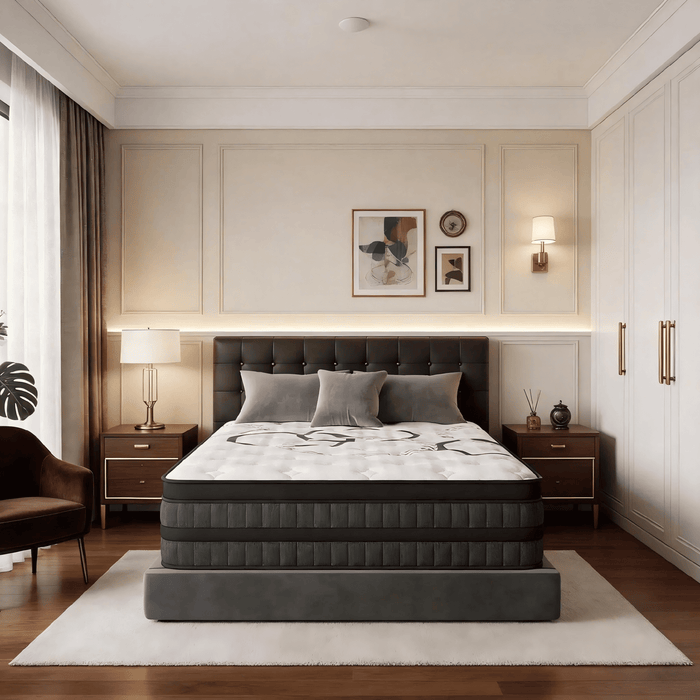 NightyNight Firm Queen Mattress 14 Inch Hybrid Mattress Queen Size Bed