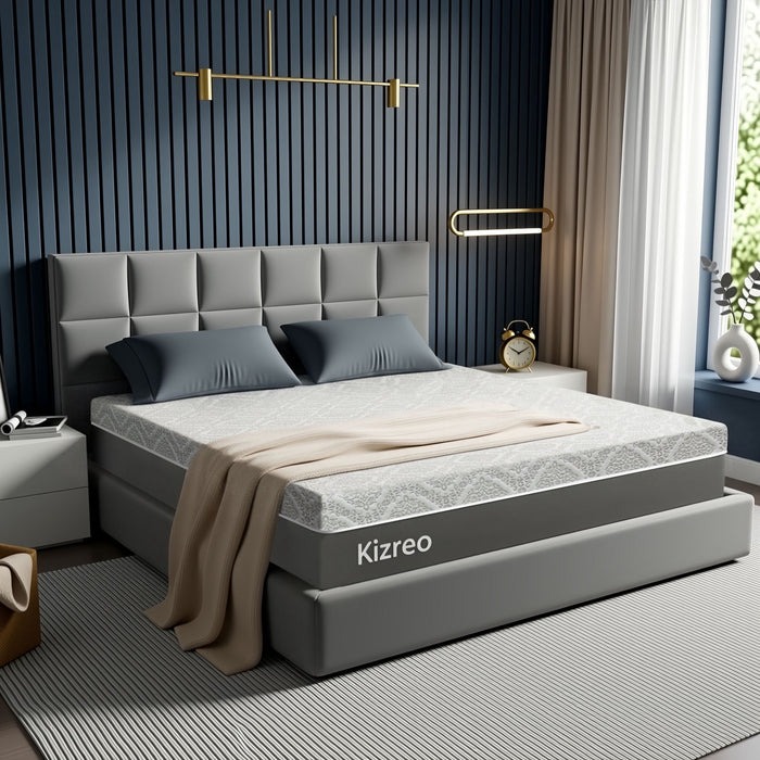 Kizreo 12 inch Queen Cooling Gel Memory Foam Mattress in a Box, Remova