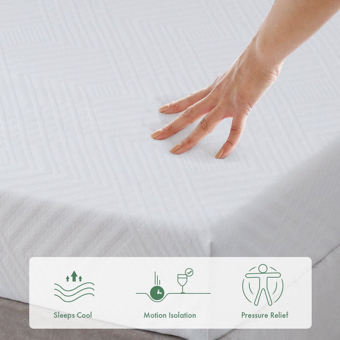 Full Mattress,Beddle 8" Gel Memory Foam Mattress with Removable Cover