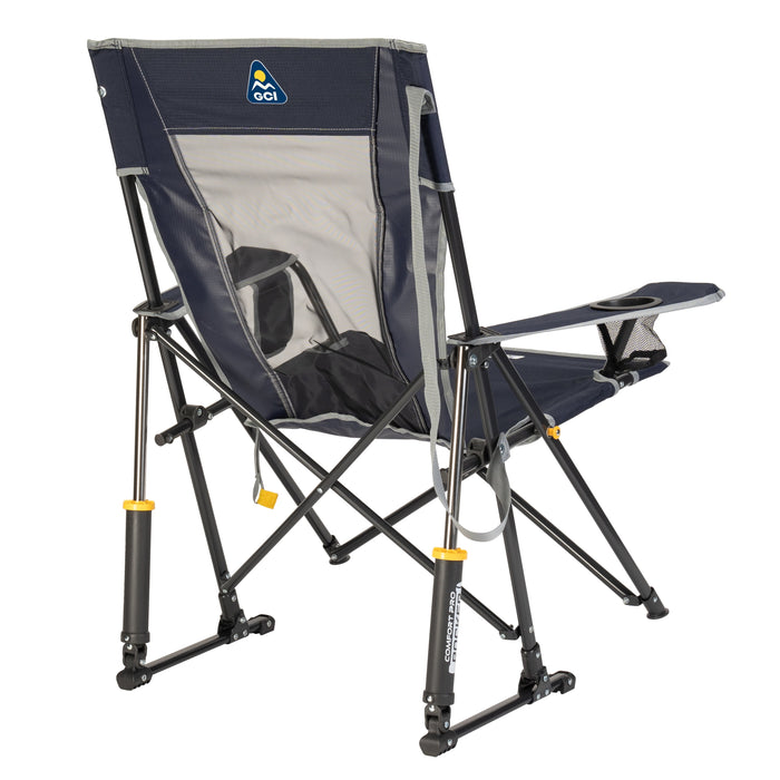 GCI Outdoor Comfort Pro Rocker Camping Chair with Mesh Backrest, Indig