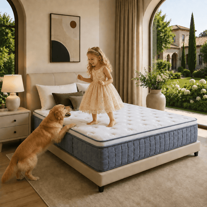 Kizreo 12 inch Hybrid Firm Twin Mattress - Cooling Gel Memory Foam in