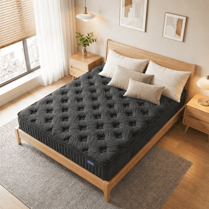 Trujae 12 inch Queen Mattress in a Box, Gel Memory Foam Hybrid Mattres