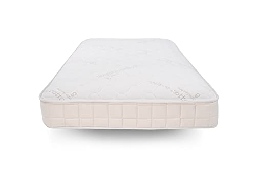 Naturepedic 2-in-1 Organic Kids Mattress, Natural Mattress with Quilted Top and Waterproof Layer, Non-Toxic, Twin Trundle Size