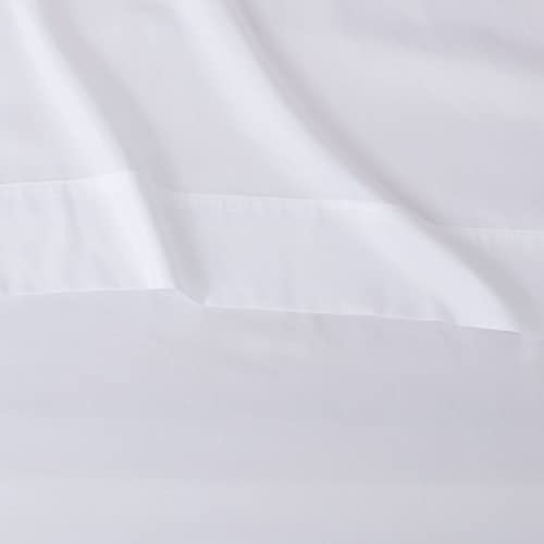 Amazon Basics Lightweight Super Soft Easy Care Microfiber 4 Piece Bed Sheet Set With 14-inch Deep Pockets, King, Bright White, Solid