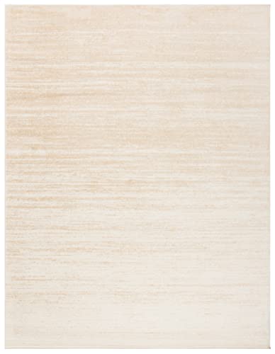 SAFAVIEH Adirondack Collection 8' x 10' Champagne / Cream ADR113W Modern Ombre Non-Shedding Living Room Bedroom Dining Home Office Area Rug
