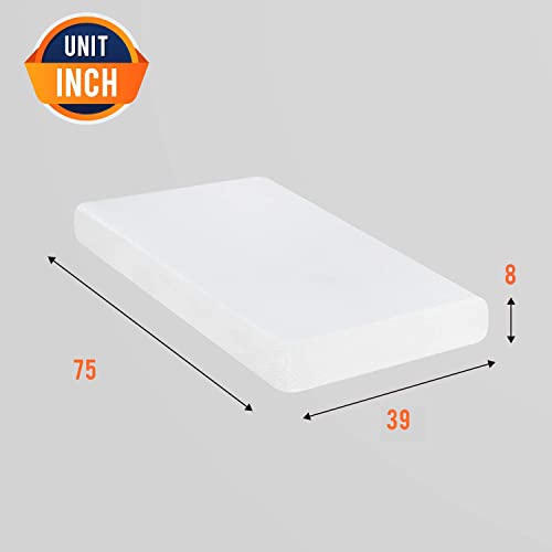 6/8/10/12 inch Gel Memory Foam Mattress for Cool Sleep & Pressure Relief,  Medium Firm Mattresses CertiPUR-US Certified/Bed-in-a-Box/Pressure  Relieving
