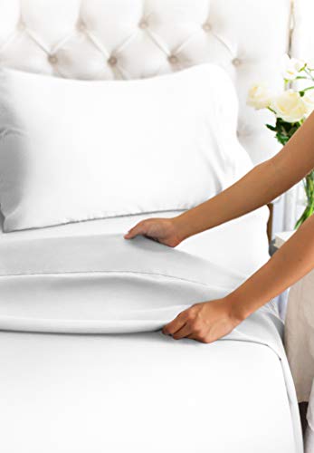 Queen Size Sheet Set - Breathable & Cooling Sheets - Hotel Luxury Bed