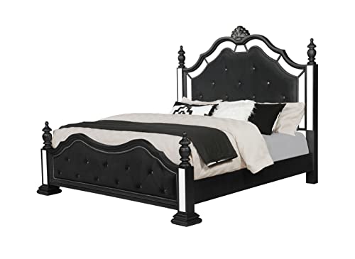 GTU Furniture Upholstered Panel 5Pc Queen Bedroom Set(Q/D/M/N/C)