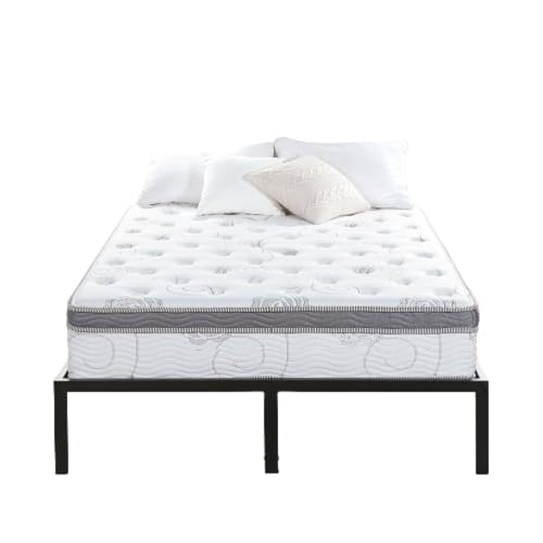Olee Sleep Queen Mattress, 13 Inch Hybrid Mattress, Gel Infused Memory Foam, Pocket Spring for Support and Pressure Relief, CertiPUR-US Certified, Bed-in-a-Box, Firm, Queen Size