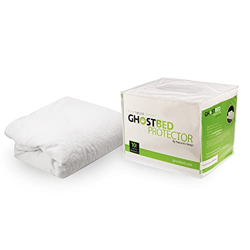 GhostBed Waterproof Mattress Protector & Cover - Noiseless, Lightweight, Breathable & Plastic-Free - Full