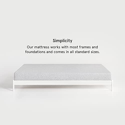Nod by Tuft & Needle 8-Inch King Mattress, Adaptive Foam Bed in a Box, Responsive and Supportive, CertiPUR-US, 100-Night Sleep Trial, 10-Year Limited Warranty White