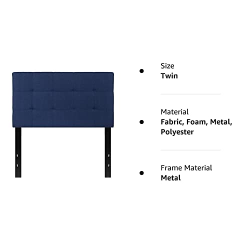 Flash Furniture Upholstered Headboard, Twin, Navy