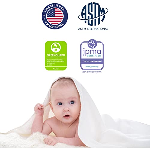Dream On Me Twilight 5” 88 Coil Inner Spring Crib And Toddler Mattress, Greenguard Gold Certified, 10 Year Limited Warranty, Waterproof Vinyl Cover, Made In The U.S.A, Support And Comfort