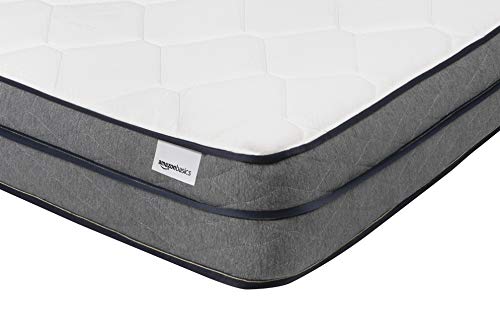 Amazon Basics Foam Eurotop Mattress, Medium Firm, CertiPUR-US Certified, 9 Inches, Queen