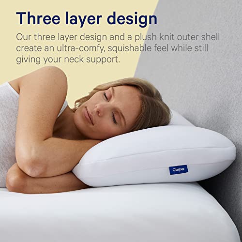 Casper Sleep Hybrid Pillow, King (Pack of 1), White