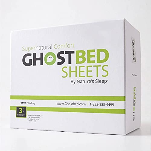 GhostBed Cal King Cooling Supima Cotton and Tencel Luxury Sheet Set - Wrinkle Resistant with Deep Pockets, 6 Piece, Gray